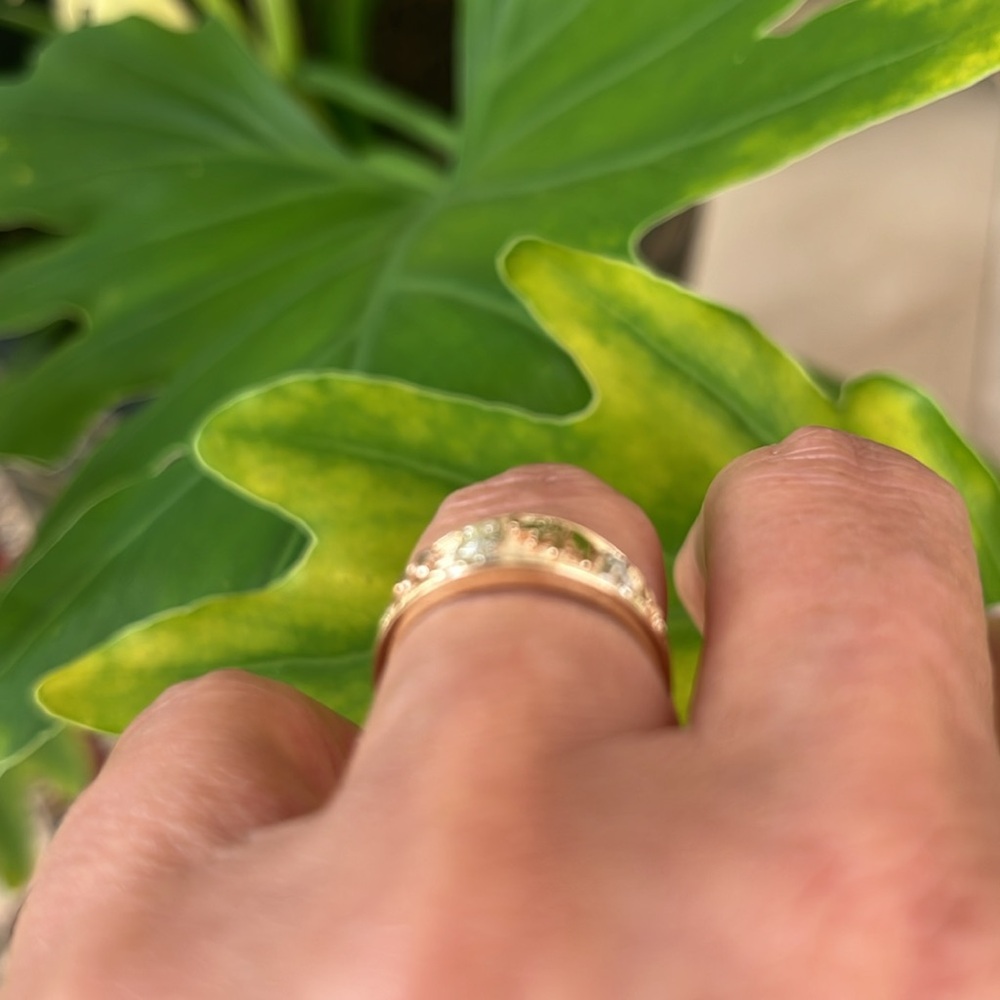 14k Solid Yellow Gold Elephant Ring sz 5 6 7 8 9 - Picture 8 of 14